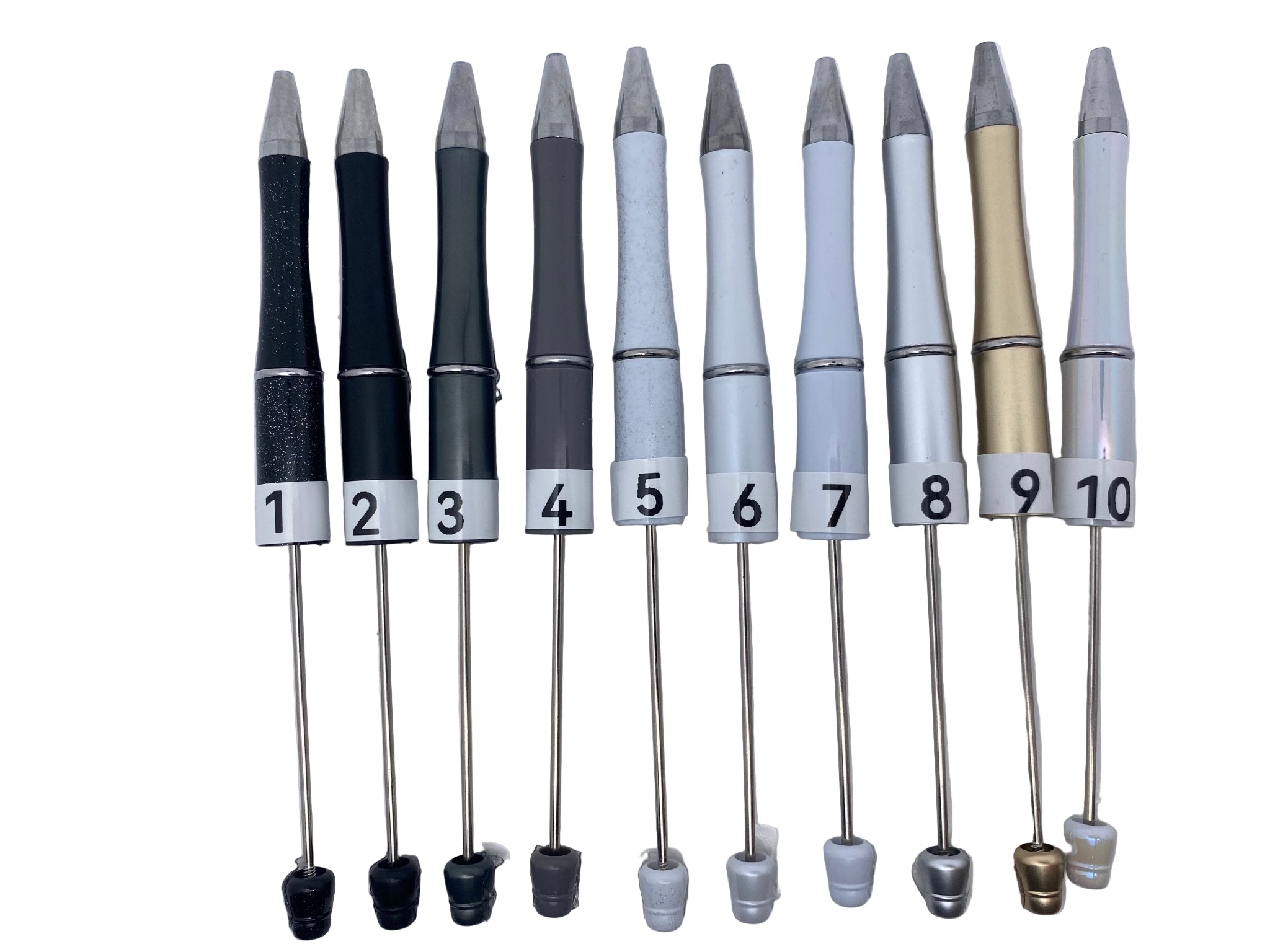 153H. Beadable DIY gliter pen - Romo bead